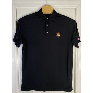 USAG U Suck at Golf Mens Performance Stretch Polo Shirt Size Large Black‎